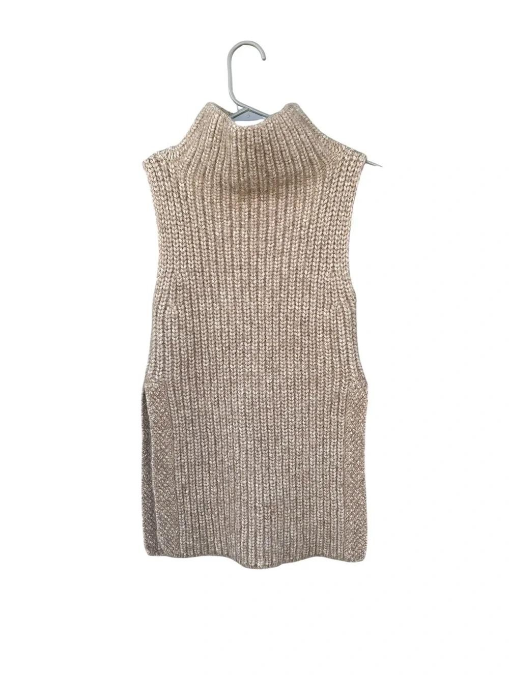 Aritzia Wilfred Durandal Sleeveless Mockneck Sweater - Size XXS - Italian Wool